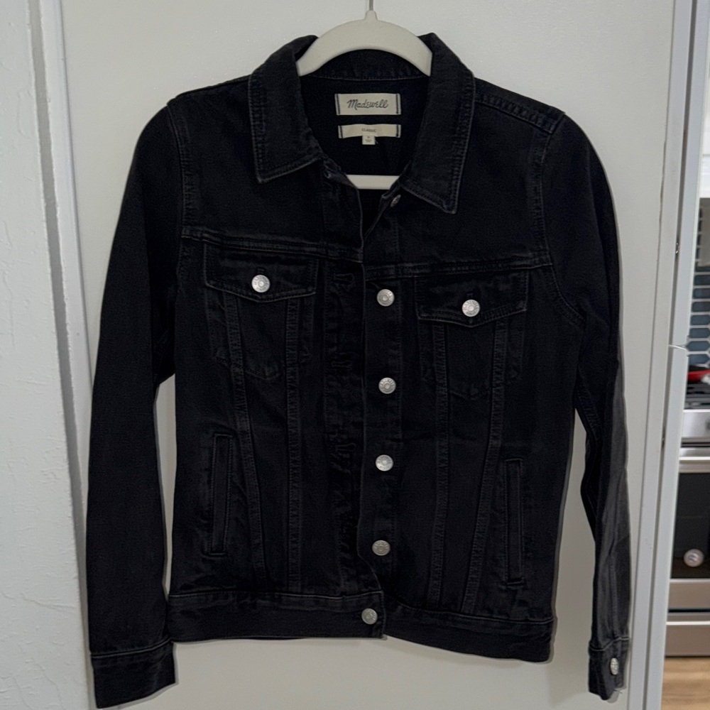 Madewell Black Jean Jacket | S